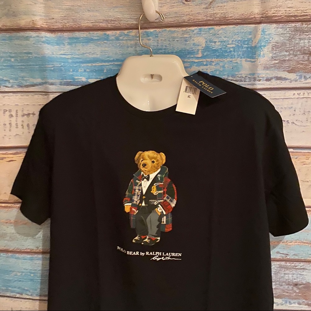 POLO Ralph Lauren 2023 Holiday Bear S/S T-Shirt Sz L - Picture 1 of 14